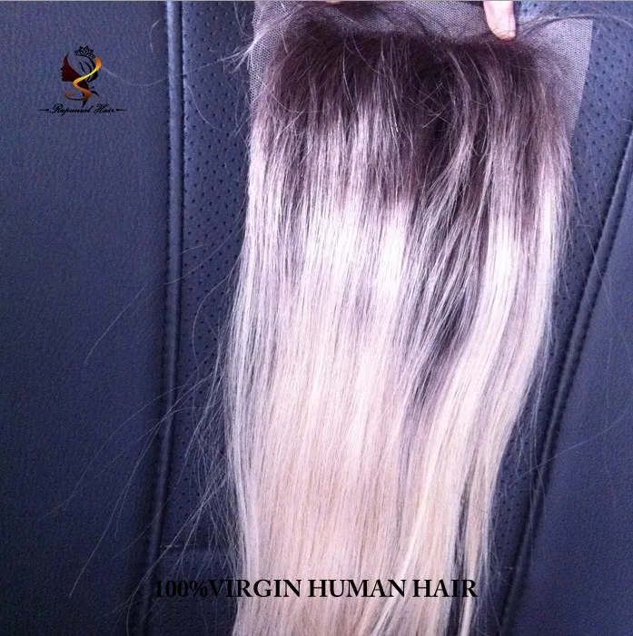 Dropship lace front closure hair best selling ombre hair with closure Two tone1B/613 lace top closure
Dropship lace front closure hair best selling ombre hair with closure Two tone1B/613 lace top closure