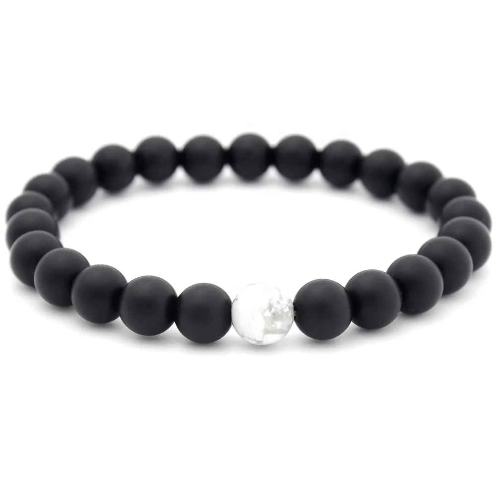 Natural Stone Bracelets Hot Black and White Stone Bracelet Wholesale Handmade Beads Bracelets for Women, Black/white
Natural Stone Bracelets Hot Black and White Stone Bracelet Wholesale Handmade Beads Bracelets for Women, Black/white