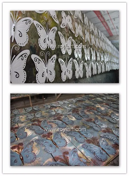 現代壁掛けアート錬鉄製の部屋の装飾天使の翼仕入れ・メーカー・工場