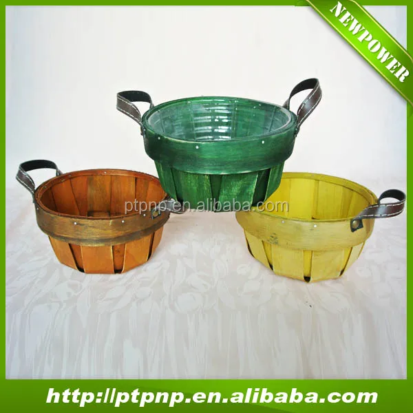 handmade wooden basket