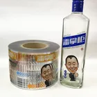 Printed transparent roll stickers, private water bottle label printing, custom clear vinyl sticker labels