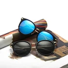 0801 vintage Round plastic Frames Sung glasses for Unisex nickel free sunglasses uv400