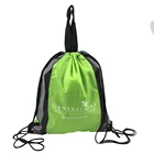 Eco Friendly Sports Travel Polyester Drawstring Backpack tote Bag