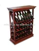 35 Bottle Maple Wine Display Rack With Top and Baseboard,wine stopper display rack,table top wine rack