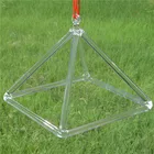HF Full Size Quartz Clear Crystal Singing Pyramids Tetrahedron For Medical