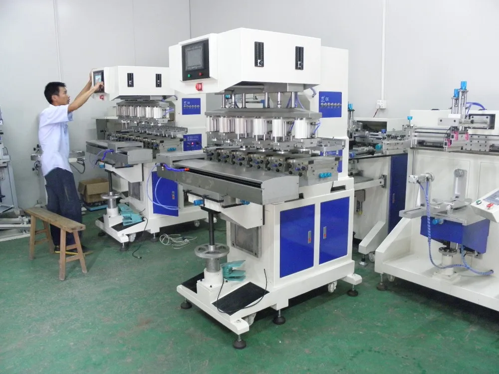 Cell phone battery full factory automatic pad printing machine