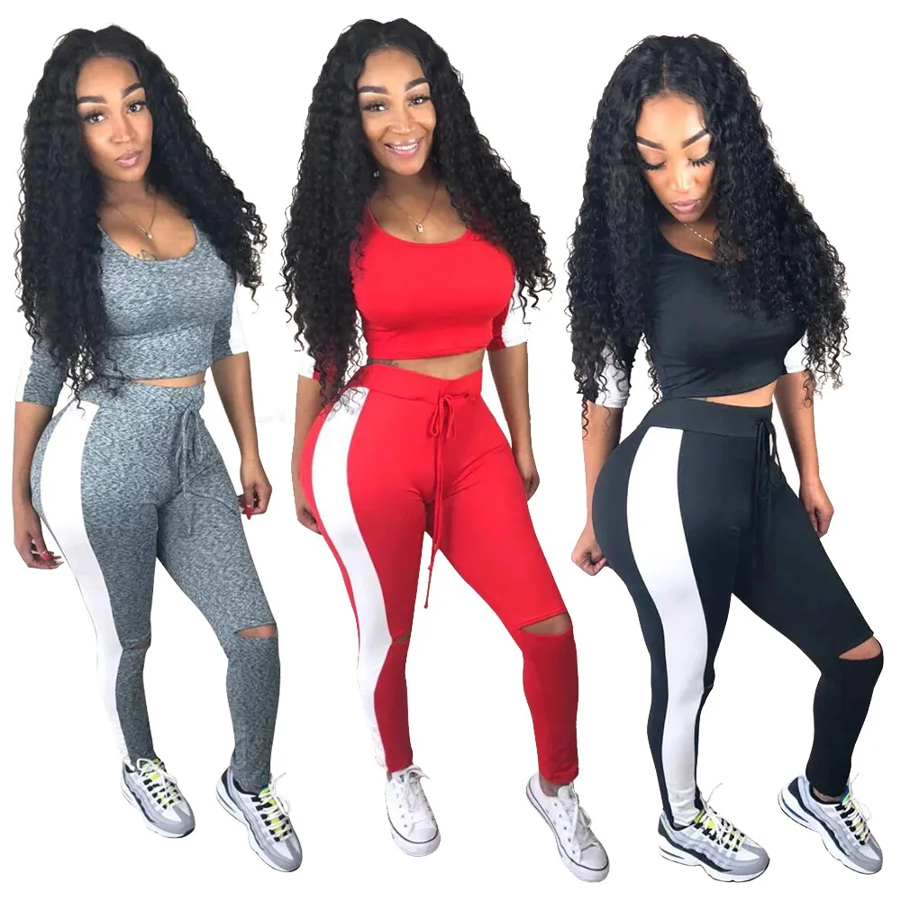 Wholesale women apparel stripe three quater sleeve crop top and pants sports set for Yoga FM-YM8308
Wholesale women apparel stripe three quater sleeve crop top and pants sports set for Yoga FM-YM8308