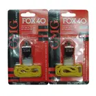 FOX silbido Apito Police emergency survival custom logo wholesale price Metal FOX referee whistle