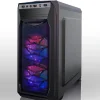 A51 Split Gaming Structure Case With ATX Power Supply Cover to arrange cables management with ABS and Metal Mesh Front Panel