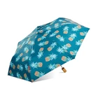Topumbrella Fruit Pineapple Design Uv Protection 3 Fold Umbrella