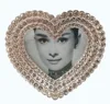 luxury mini heart photo frame with crystals