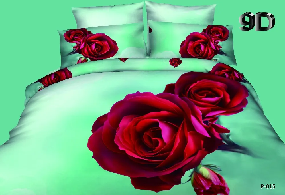 LUURY 3D animal horse leopard tiger flower bedding bed sheet set bedclothes duvet cover set bedding set .