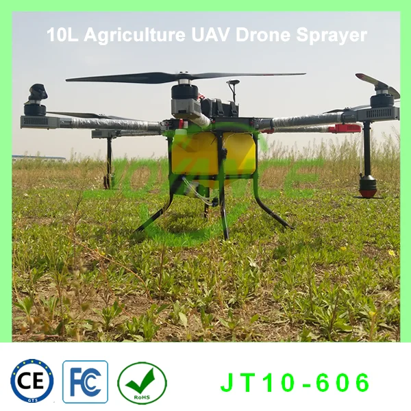 10l unmanned flying uav crop dusting drone for pest control and