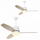 52inch Low noise emergency led ceiling fan white with high rpm