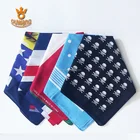 Cheap Wholesale Promotional Custom 100% Square Cotton Printing Bandana Head Kerchief