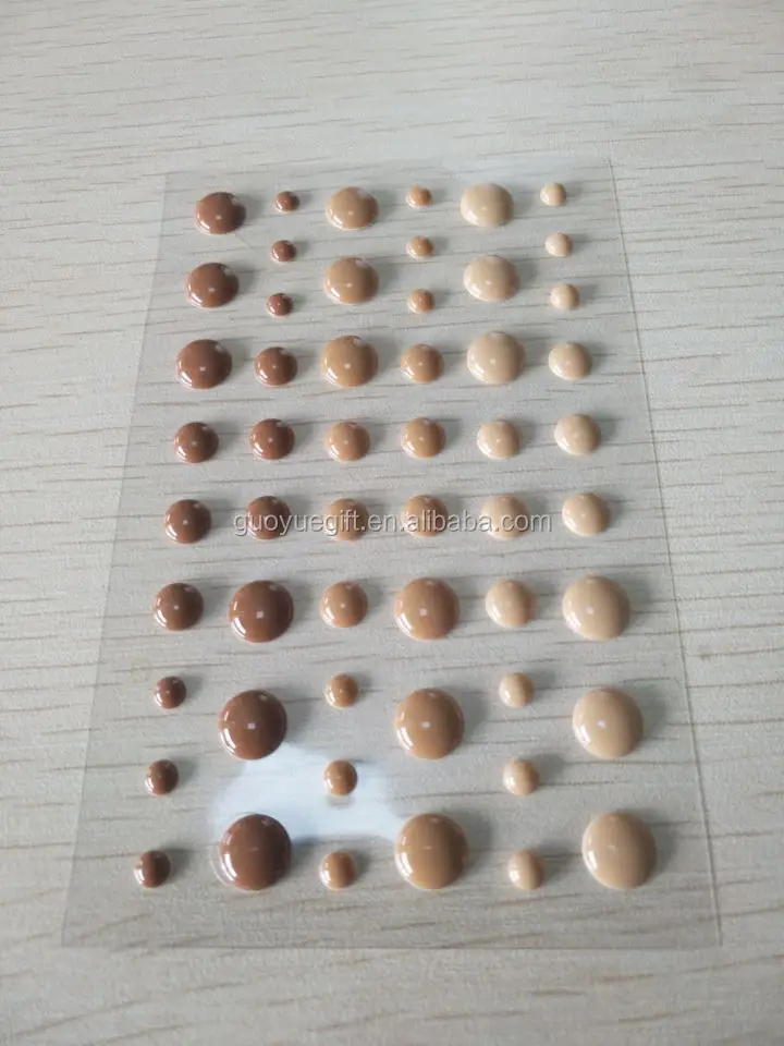 waterproof enamel dot 3d label customized clear epoxy resin