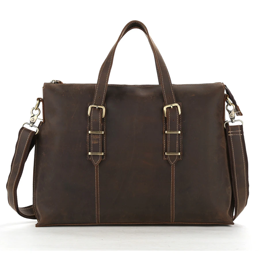 In Stocks Vintage Full grain crazy horse 100% genuine leather mens tote handbag for 17inch laptop, Customized
In Stocks Vintage Full grain crazy horse 100% genuine leather mens tote handbag for 17inch laptop, Customized