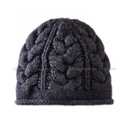 Wholesale price cute wool/acrylic wring jacquard winter knitted beanie hat for girl
