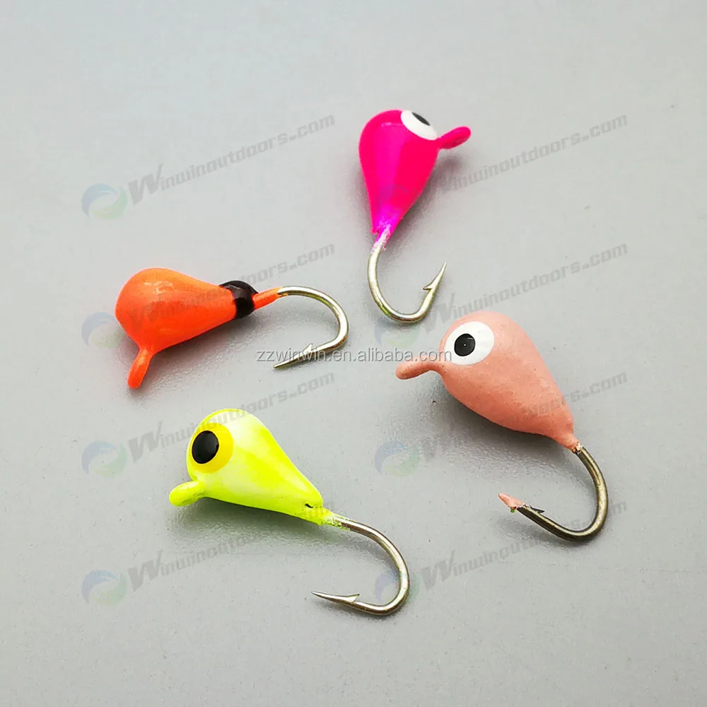 #8 Hook Orange GLOW Tungsten Jig 6 Pack 6mm