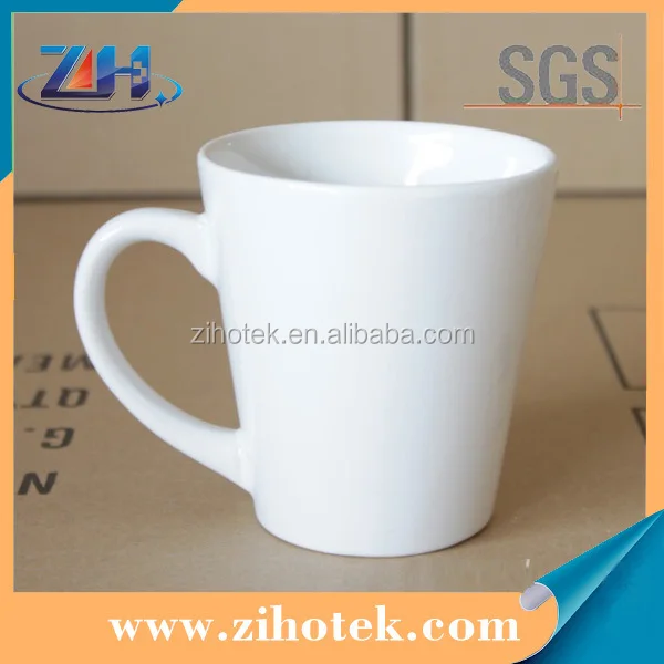 high quality blank 12oz cone mugs sublimation for photo printing