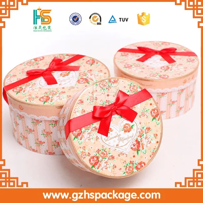 white cardboard mini round gift box for jewelry packaging