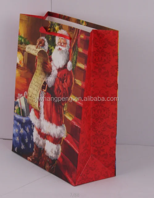 christmas paper gift bag