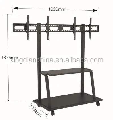Economia Universale In Metallo PORTA TV TV Carrello Con Poli Regolabili Per Le Piccole MO - ANKUX Tech Co., Ltd