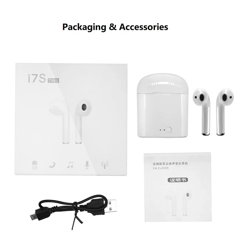 i7s tws i7mini i8 i9tws i10- tws i11 i12 Dual earphone wireless charging earbuds - ANKUX.COM