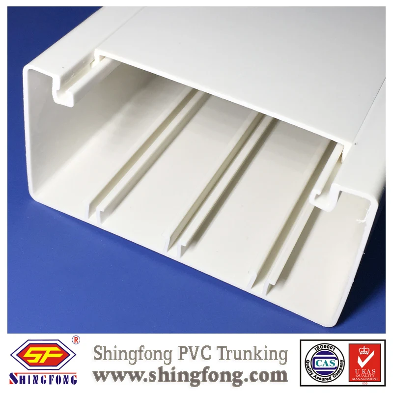2 dividers PVC 3 compartment trunking 100X50
