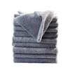 80% polyester 20% polyamide microfiber edgeless cloth coral fleece auto polishing towel