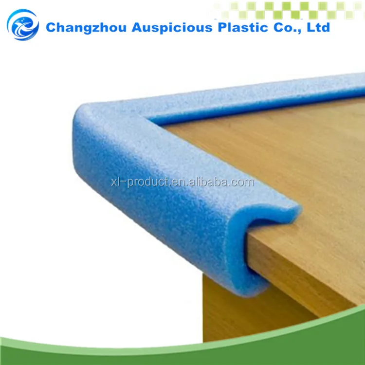 custom U shape foam profile table corners guard strip / corner edge protection