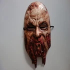 Scary zombie mask plastic face mask for halloween