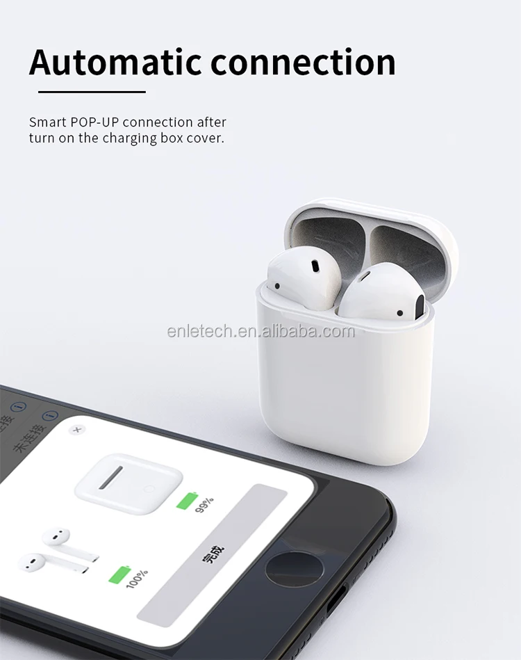 Original i22 tws bluetooths 5.0 wireless earphones touch control stereo pops up earbuds i22tws pk w1 chip 1:1 tws i100 i200 - ANKUX.COM