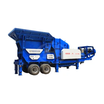 China professional high efficiency mobile crusher portable crushing plant with low price