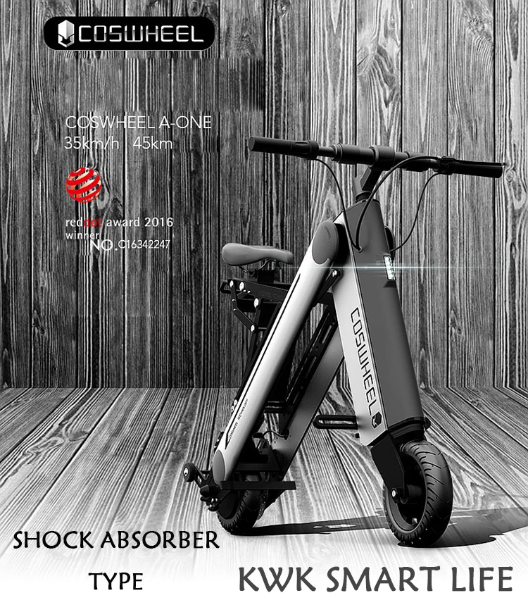 Discount COSWHEEL A-ONE 30KM 8inch  Foldable Electric Scooter Portable Mobility Scooter Adults Electric Bicycle 0