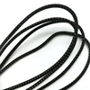 Black Reflective Elastic No-Tie Shoelaces Elastic String Rope Reflective Cord For Bags
