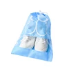 Non-Woven Storage with Rope Large Shoes Pouch Drawstring bag with window dust bag non woven shoe bag for travel