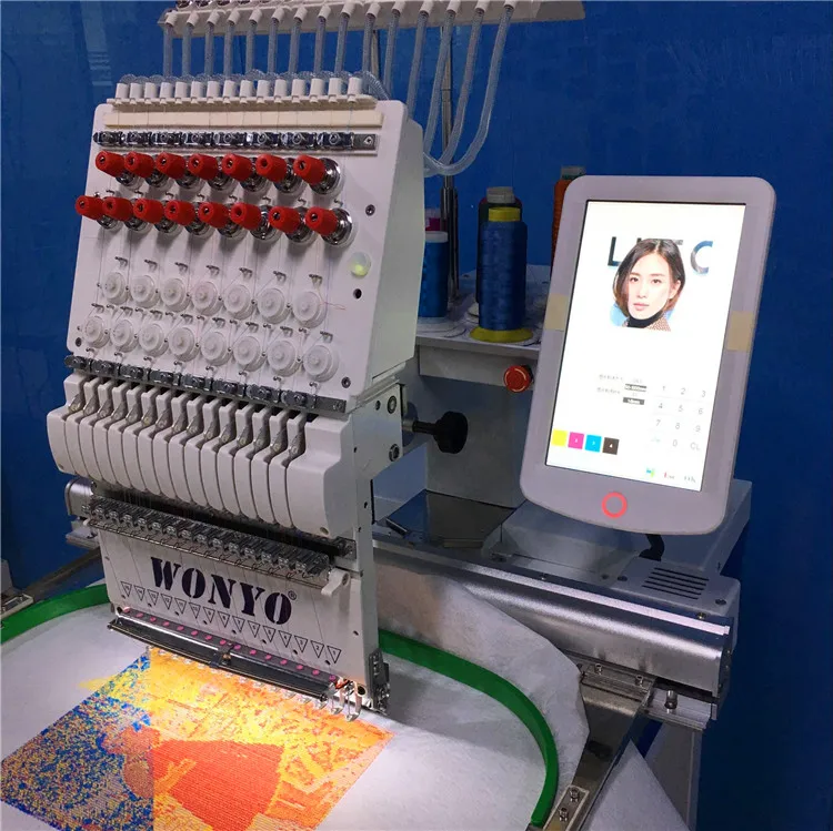Computer embroidery machine with single head,industry embroidery