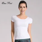 Wholesale Women Sport Fitness Clothing Workout Sexy Custom T Shirts Made In China