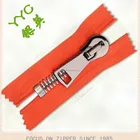 # 15 METAL ZIPPER CLOSED END EUROPEAN TEETH SHINY BLACK NICKEL COLOR PLATED PEWTER FINISHED