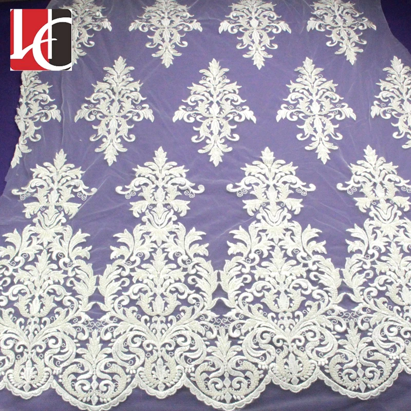 HC-4393 Hechun 100% polyester bridal lace fabric for wedding dress, Black;white;beige
HC-4393 Hechun 100% polyester bridal lace fabric for wedding dress, Black;white;beige