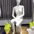 Wholesale 2017, new plastic Mannequin, whole body female sitting Mannequin