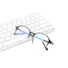 2019 Custom Logo Computer Round Tr 90 Frame Unisex Gaming Glasses Blue Light Blocking Anti Blue Glasses