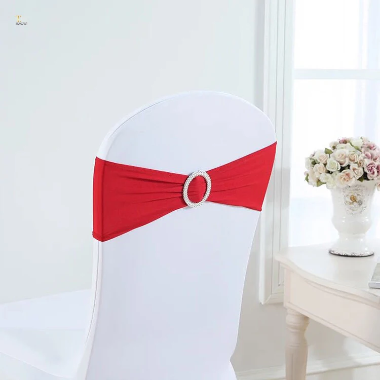 Wholesale cheap spandex chair sashes rose gold sashes for chair cover