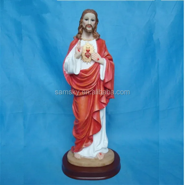 Estatua del Sagrado Corazón de Jesús 12''H polyresin católica artículos religiosos