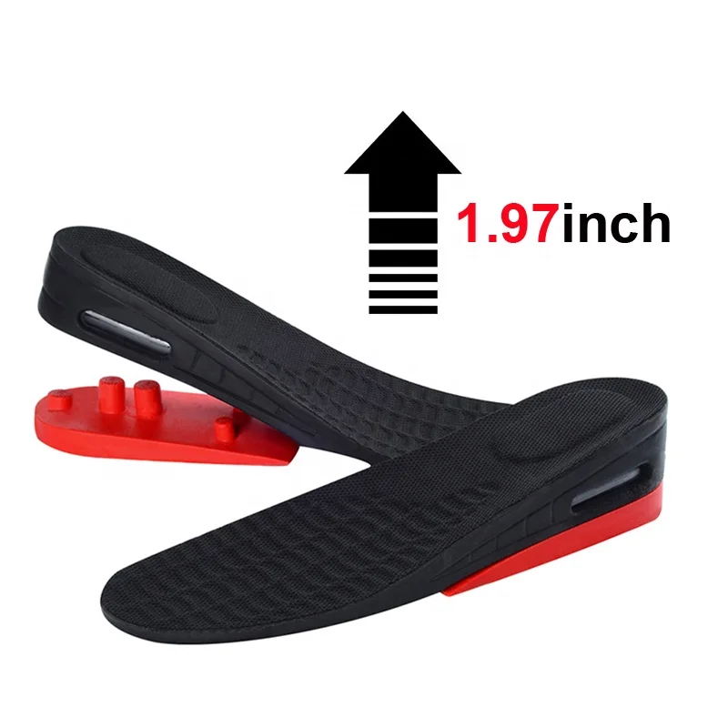 Full length Shoe Insoles Cushion Height Increase Heel Lift Kit Inserts for Men HA00606, Black+red
Full length Shoe Insoles Cushion Height Increase Heel Lift Kit Inserts for Men HA00606, Black+red