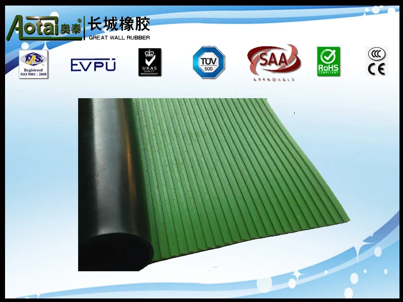 Composite ribbed insulation rubber sheet passed EU certification