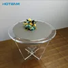 Modern Clear Acrylic Round Glass Coffee Table