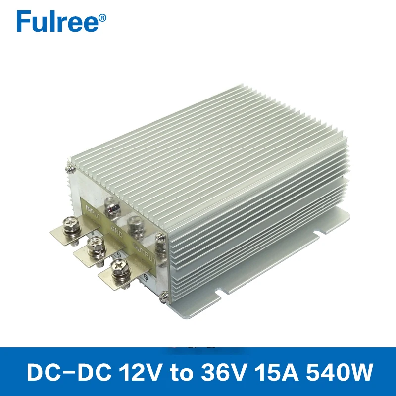 High Power Fulree DC 12V to 36V DC 15A 20A Step Up Converter Electric Bike Scooter Boost Voltage Supply Module