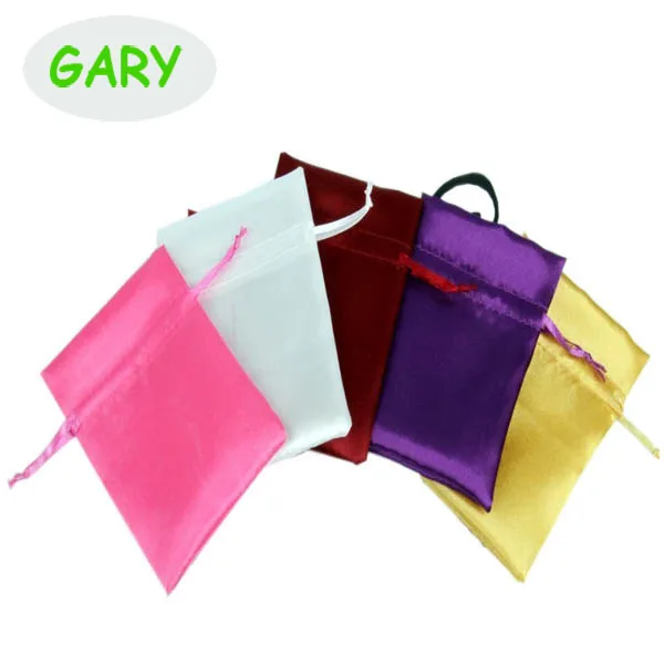 promotional drawstring bag satin gift pouch sack jewellery